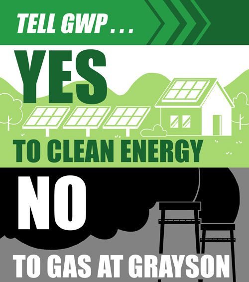 Yes to Clean Energy / No to Gas at Grayson