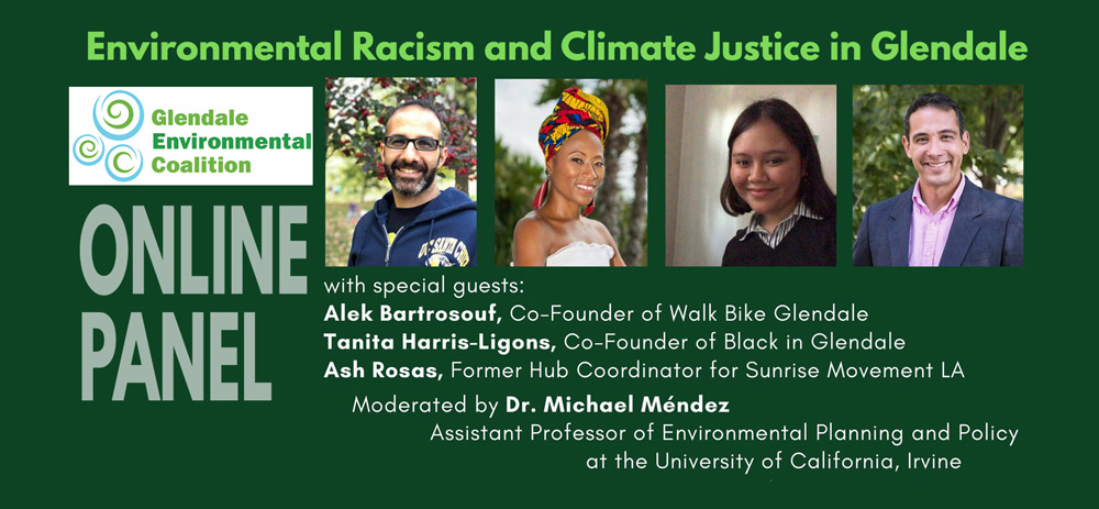 Recording Now Available for GEC’s Panel Discussion, Environmental Racism and Climate Justice in Glendale