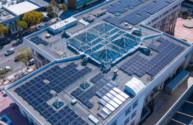 The GWP Perkins 184 kW Solar Array is connected! The Perkins Building Rooftop Solar Project is the first initiative of Phase 1 of the Community Solar: City-Owned Program.  Phase 1 will provide approximately 4.9 megawatts of clean, locally-generated solar power to Glendale's grid. GEC congratulates GWP on this milestone!