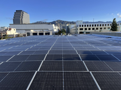 Phase 1 City-Owned Solar Update: Central Library rooftop solar array energized on March 2, 2026. Sports Complex Carport Solar project installation is in progress.